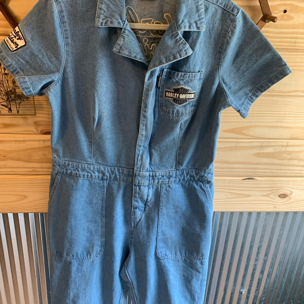 Harley-Davidson Blue Denim Jumpsuit